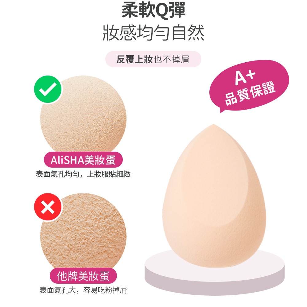 AliSHA 頂級3D美妝蛋/1入 (現貨) ❤️ㄚ比小鼻❤️-細節圖3