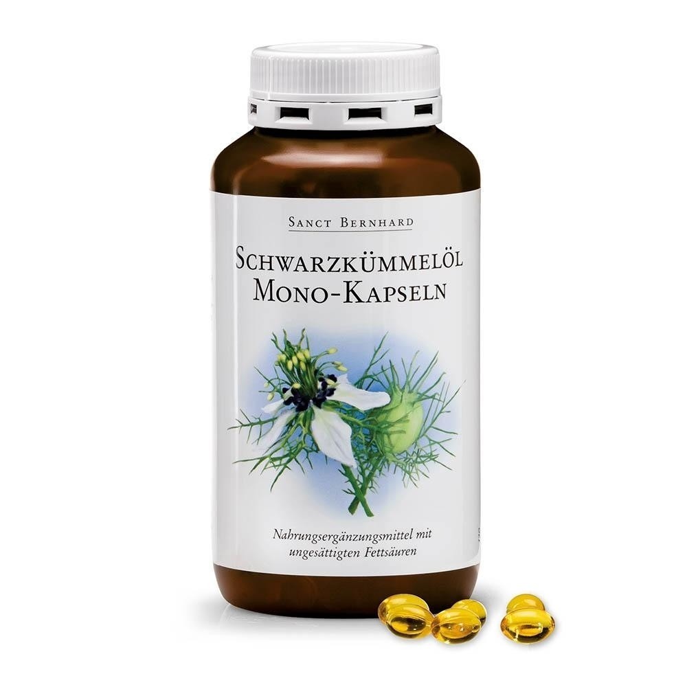 原廠 聖伯納德Sanct Bernhard 黑孜然黑種草油膠囊500mg(400粒/罐)-原 德國百年❤️ㄚ比小鼻❤️-規格圖5