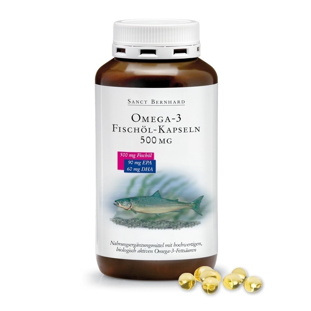 原廠 聖伯納德 Sanct Bernhard Omega-3魚油膠囊500mg(400粒/罐)不飽和脂肪❤️ㄚ比小鼻❤️-規格圖5