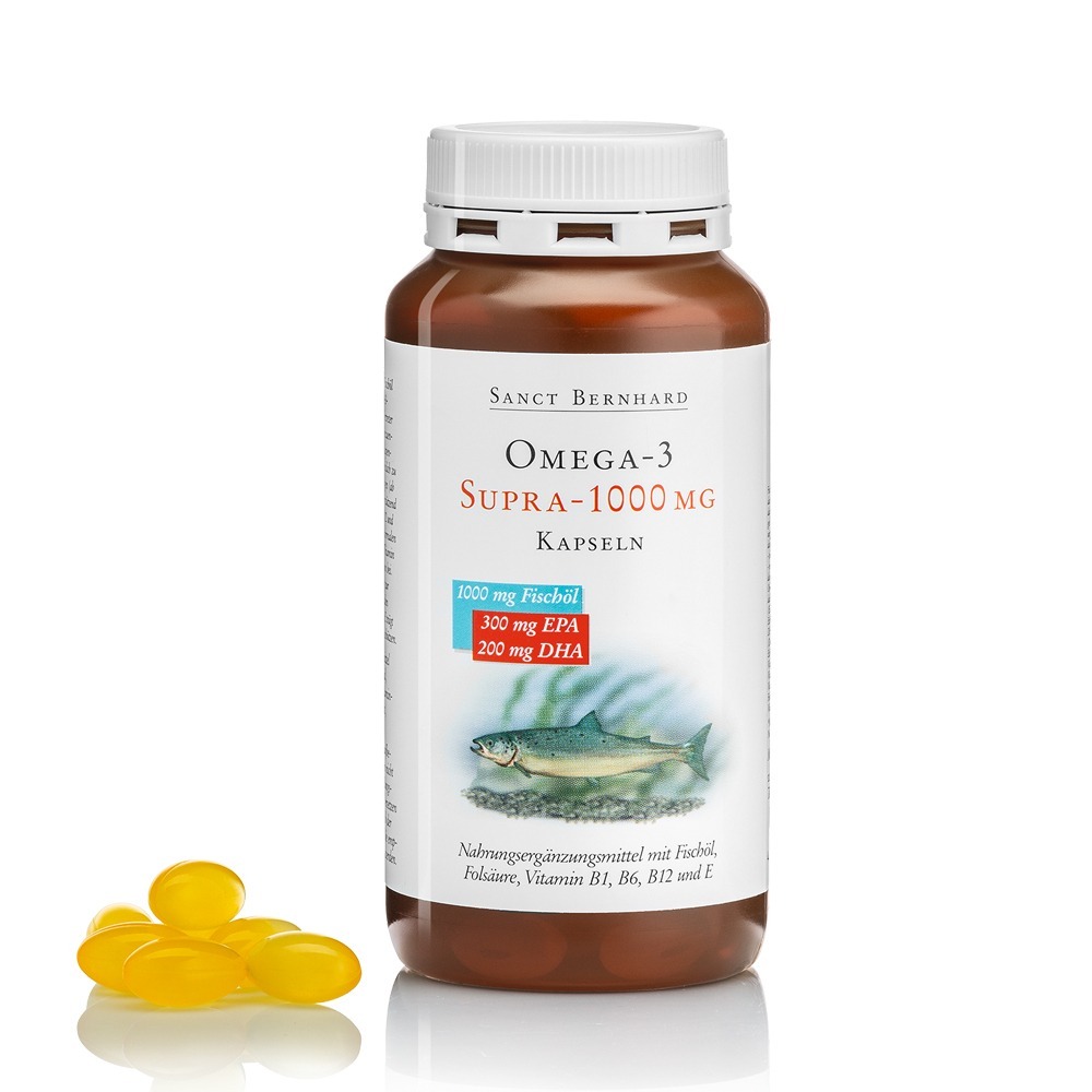 原廠 聖伯納德Sanct Bernhard魚油Omega-3 1000mg(120粒/罐)高單位膠囊 ❤️ㄚ比小鼻❤️-規格圖6