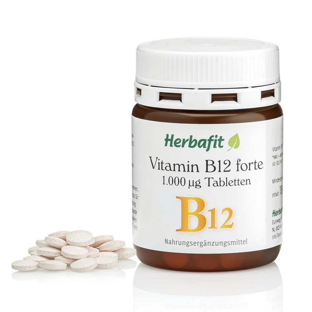 原廠 Herbafit維生素B12 1000mcg 錠狀(180顆/罐)高單位 素食者必備長效穩定吸收❤️ㄚ比小鼻❤️-規格圖6