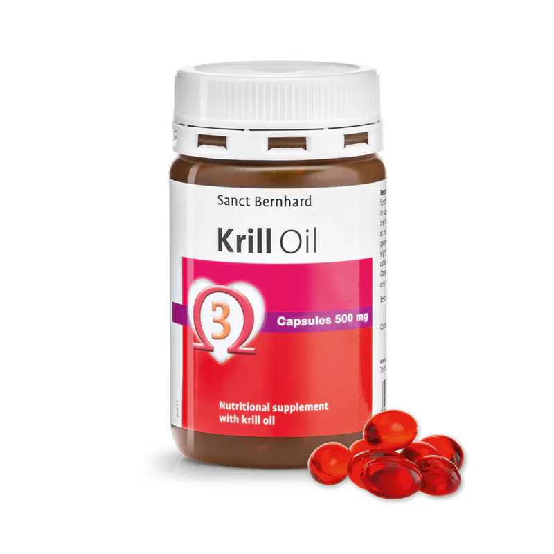 聖伯納德 Sanct Bernhard 磷蝦油500毫克膠囊(90顆/瓶)循環順暢 DHA蝦紅素 晶亮❤️ㄚ比小鼻❤️-規格圖5