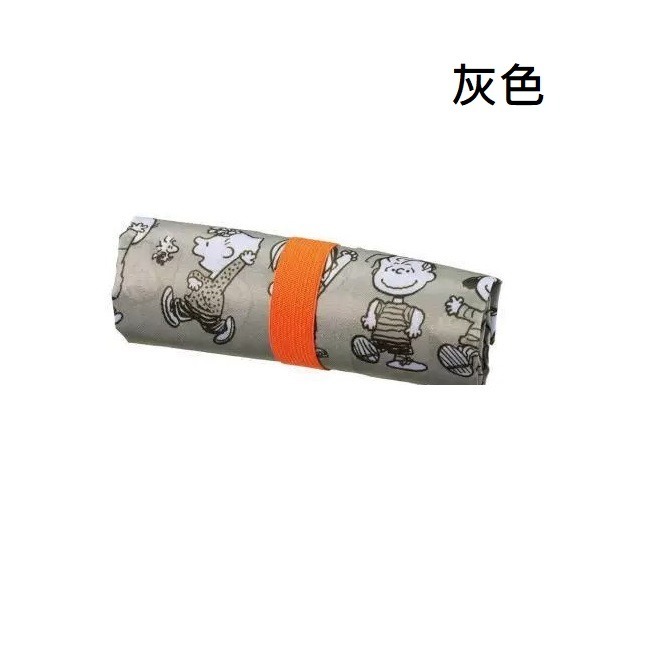 日本 史努比 環保袋 環保折疊購物袋 摺疊購物袋 摺疊收納袋 藏青色/橘色/灰色 (現貨) ❤️ㄚ比小鼻❤️-規格圖6