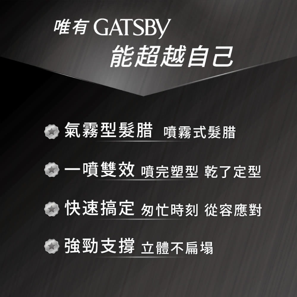 日本GATSBY 塑定噴霧270ml (激鎖系) 最新 造型噴霧 塑型 定型 ❤️ㄚ比小鼻❤️-細節圖2