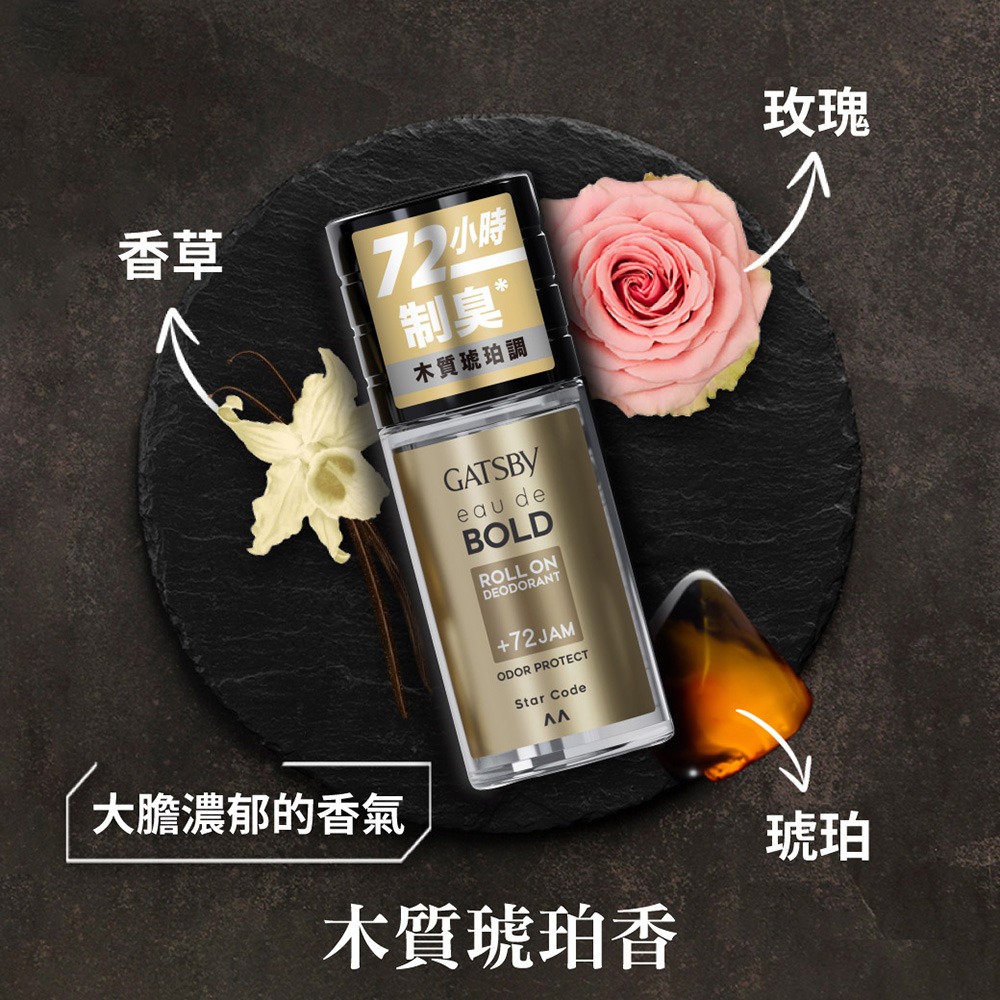 【GATSBY】止汗體香滾珠50ml 夜幕迷惑/沉靜情懷/純淨自在/深邃謎情 止汗劑 體香劑 體香滾珠❤️ㄚ比小鼻❤️-規格圖9