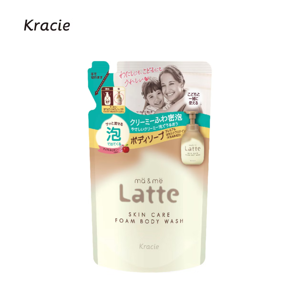 Kracie ma&me Latte親子沐浴泡泡 沐浴泡泡露/二合一潤絲洗髮精 補充包 ❤️ㄚ比小鼻❤️-規格圖7