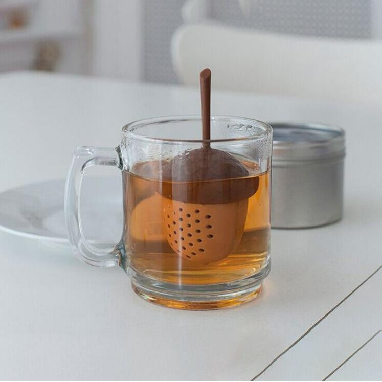 【食玩烘焙】💖現貨附發票💖『松果矽膠茶包器』 屋形茶包 茶隔調味球 茶漏 茶葉味寶-細節圖3