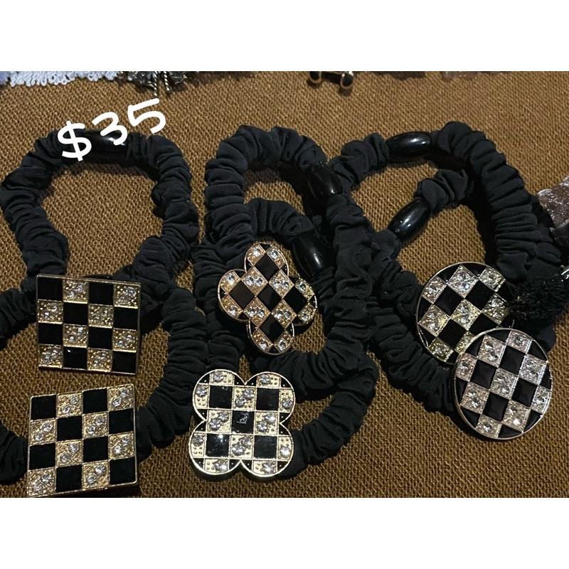 韓版髮飾 重工 珍珠 歐根紗 邊夾 ❤️闆姐姐自留款-細節圖3