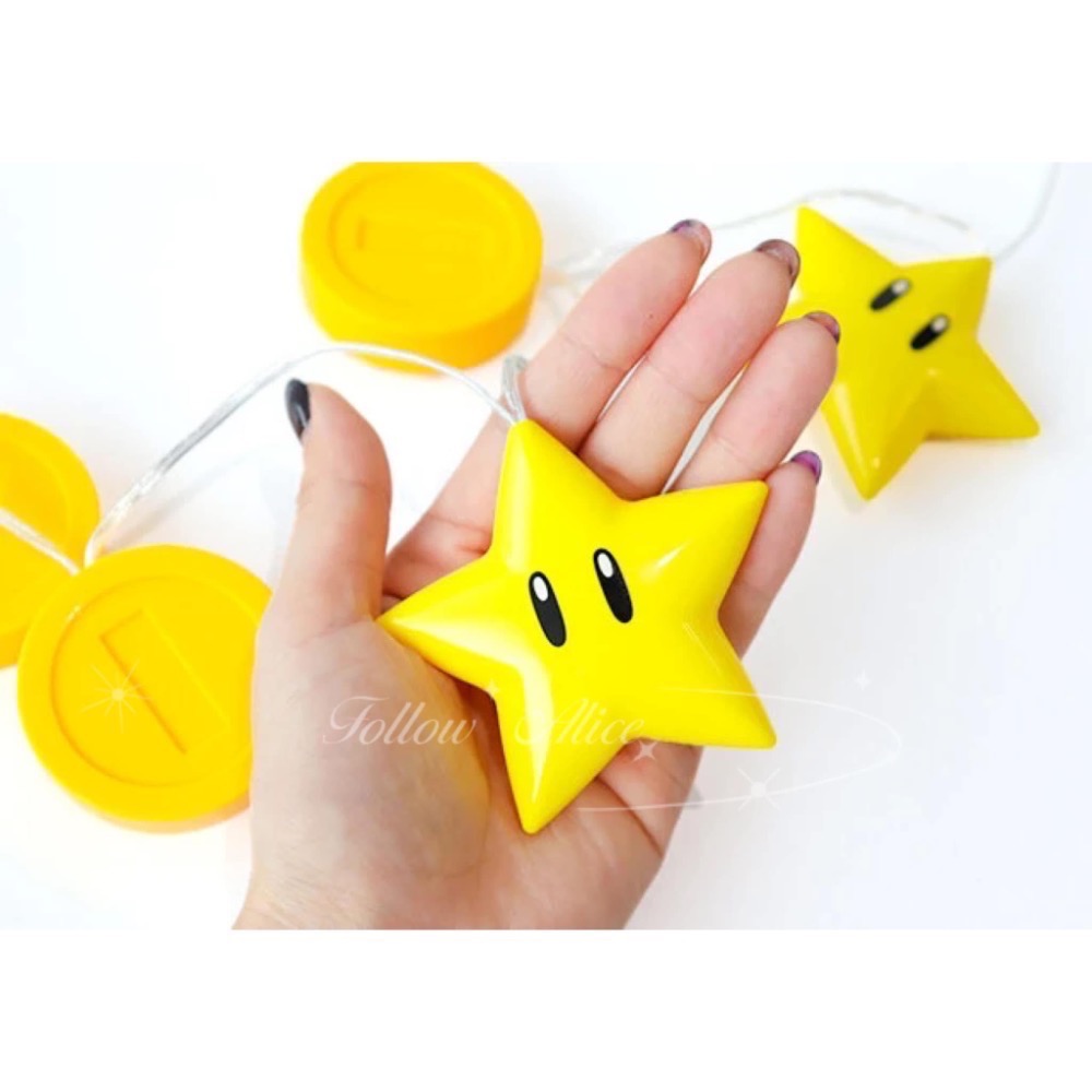 日本代購/ 限定販售 無敵星星 超級瑪利歐燈串/四爺/棒球冠軍-細節圖4