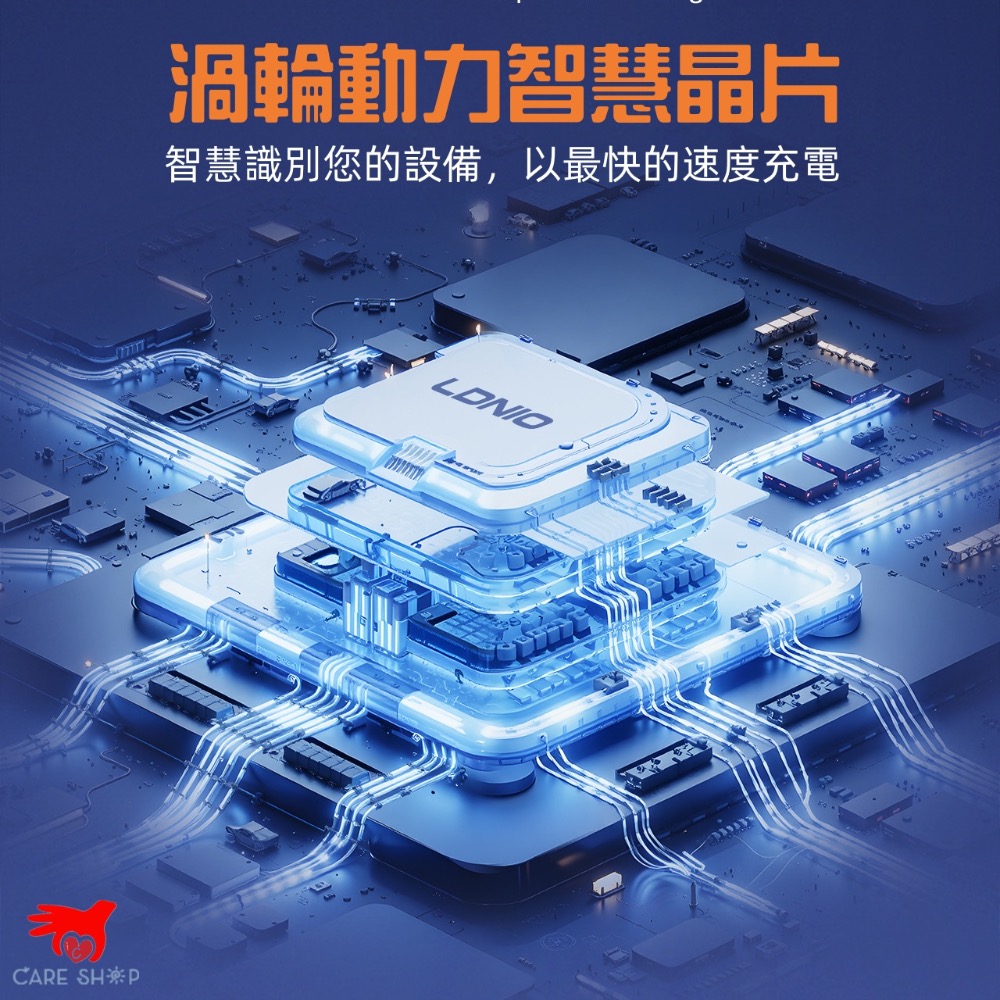 LDNIO 力德諾 45W 桌面 充電器 PD快充 延長線 GAN QC5 快充 Type C 豆腐頭 排插 氮化鎵-細節圖2