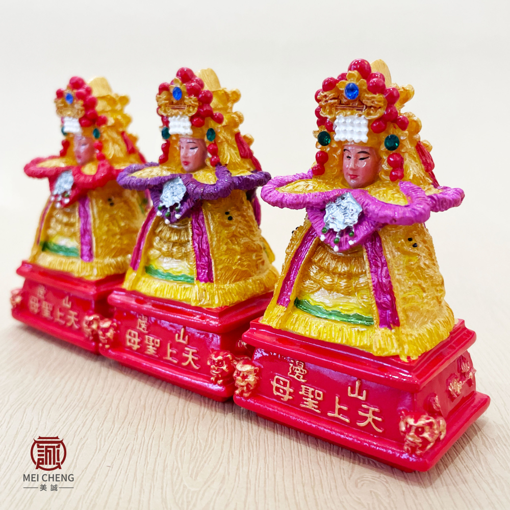 【美誠藝品】山邊天上聖母平安盒公仔(手工製作)/山邊媽祖/可放平安符(產品不含符)/白沙屯/媽祖/台灣現貨-細節圖3