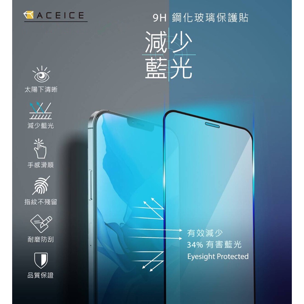 IPhone護眼【抗藍光】鋼化玻璃貼-細節圖2