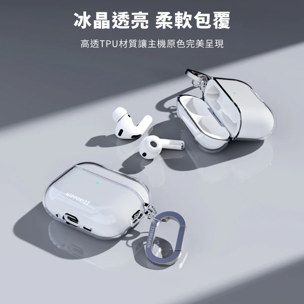 Hipporizz AirPods Pro 3 晶透/幻彩 防摔殼-細節圖2