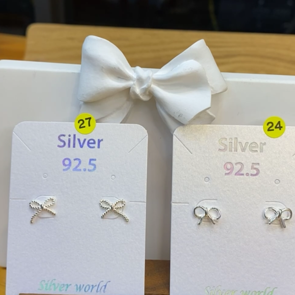 925銀。整體純銀silver 小耳環-細節圖4