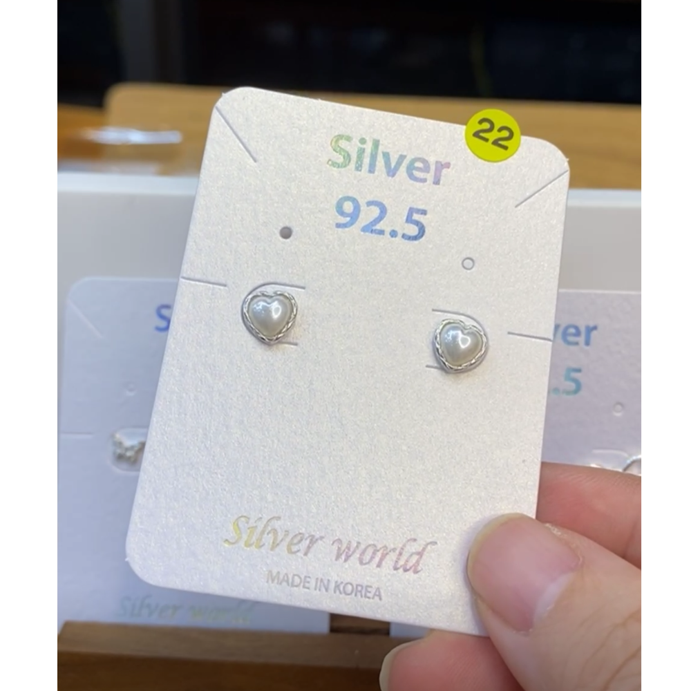 925銀。整體純銀silver 小耳環-細節圖6