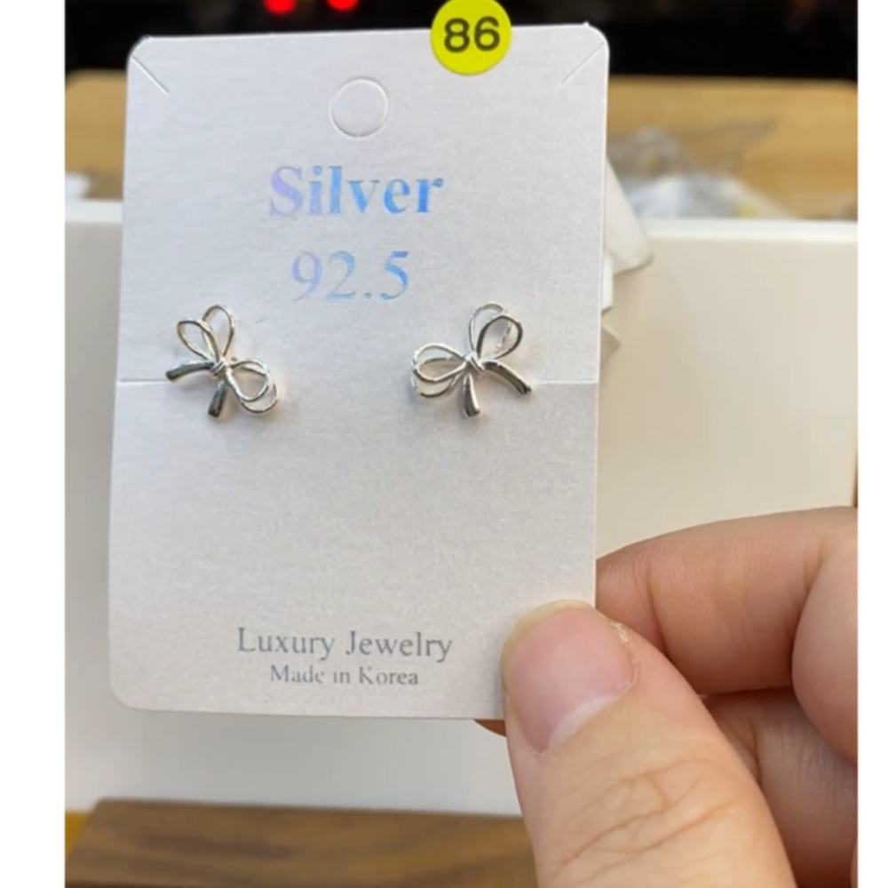 925銀。整體純銀silver 小耳環-細節圖8