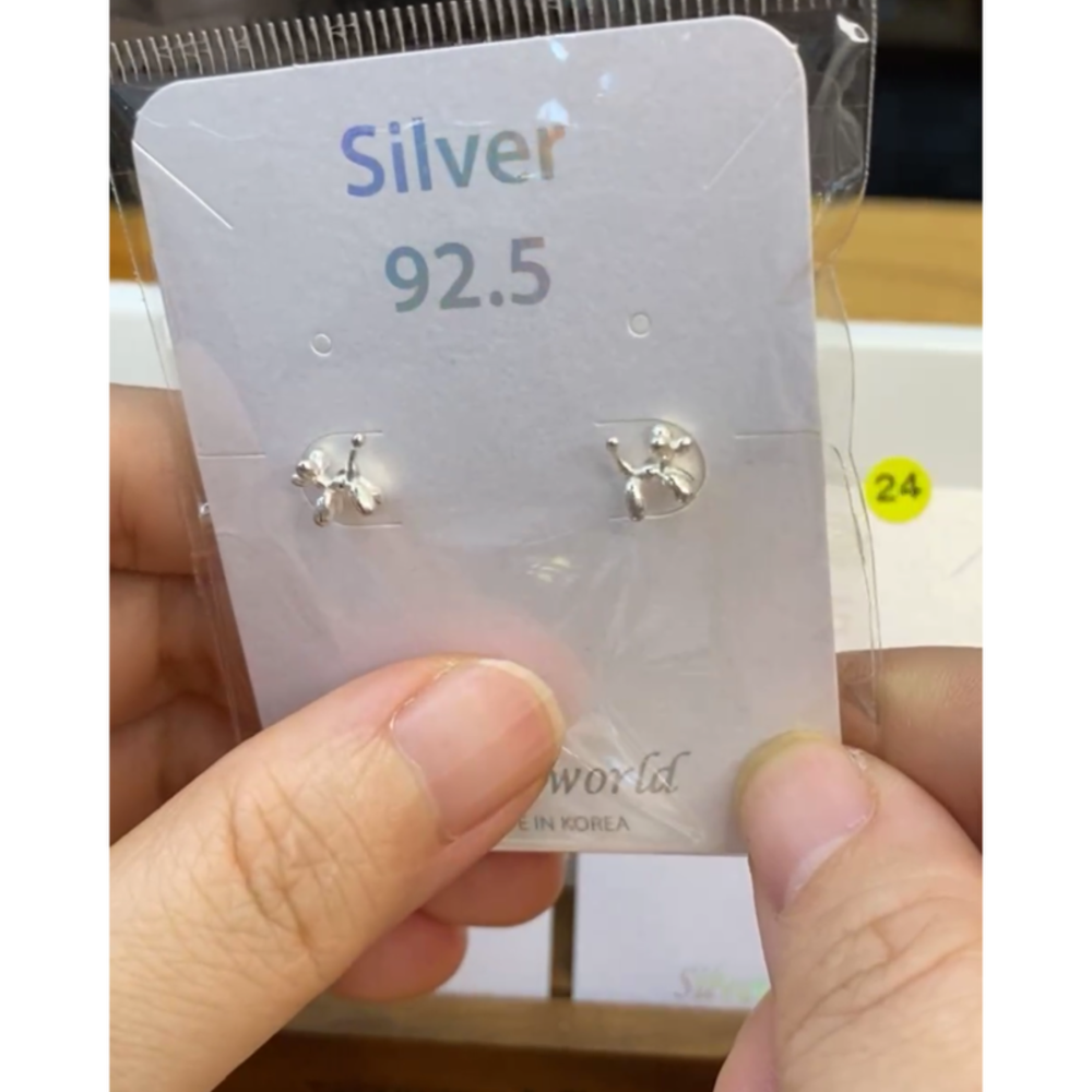 925銀。整體純銀silver 小耳環-規格圖8