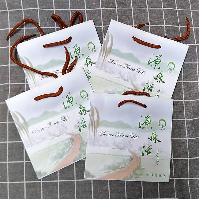 源森活 -優雅沉穩白色手提袋尺寸17x9x17-細節圖2