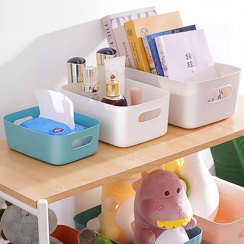 桌面收納盒化妝品雜物多功能儲物盒塑料家用廚房盒子收納-細節圖4