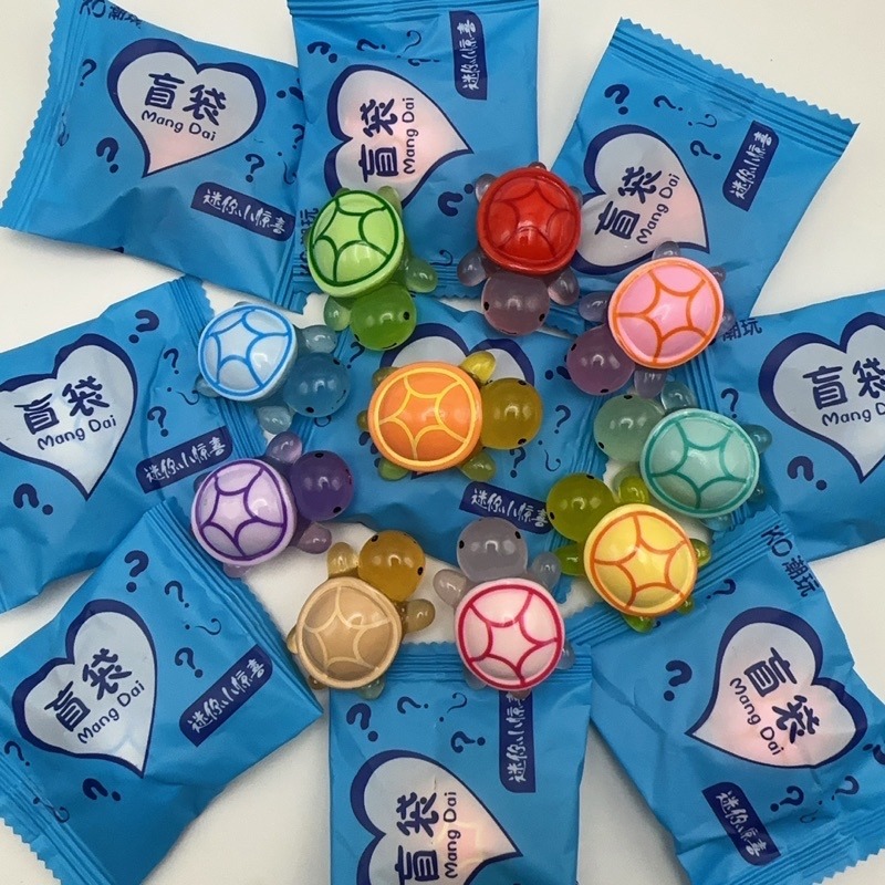［現貨］抖音同款卡通夜光小烏龜樹脂飾品配件diy汽車桌面小擺件網紅小烏龜公仔-規格圖9
