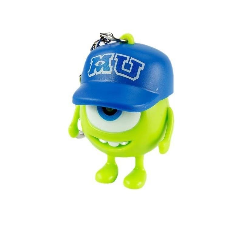 ［現貨］會說 I LOVE YOU 大眼仔鑰匙扣發光發聲 大眼怪聲光吊飾帶帽三眼怪包包掛件 情侶小禮品 奧特曼 數位-細節圖3