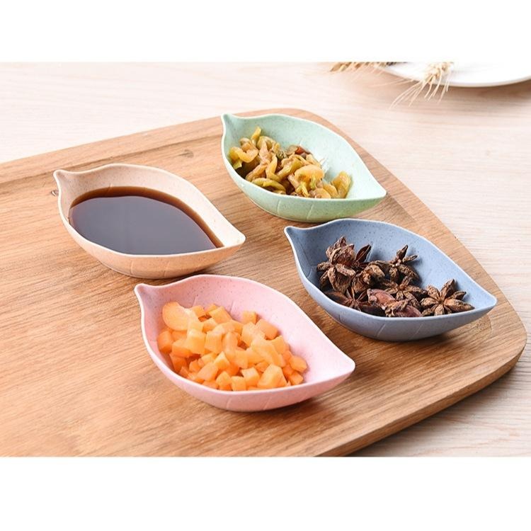 家用日式創意油碟小麥稭稈調味碟廚房多用塑料餐具碟子醋碟鹹菜碟-細節圖6