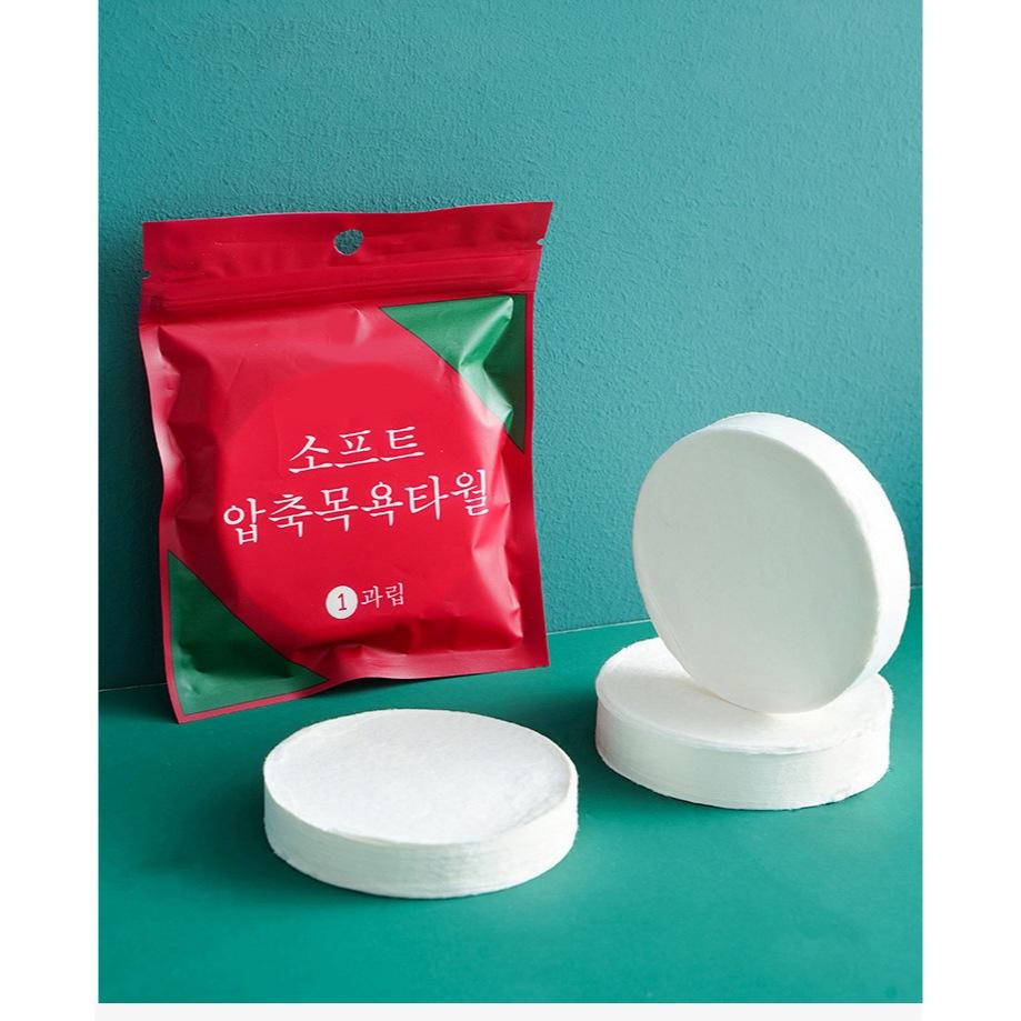 一次性壓縮毛巾加厚純棉 小方巾便攜糖果賓館旅行洗臉巾20粒裝-細節圖2