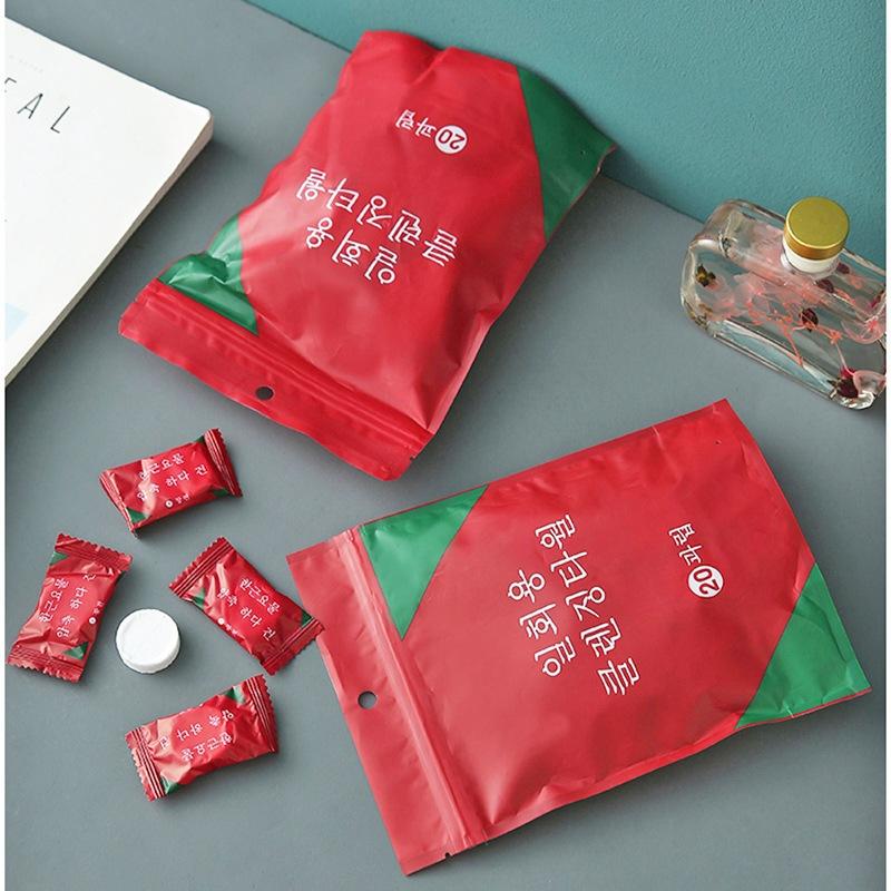 一次性壓縮毛巾加厚純棉 小方巾便攜糖果賓館旅行洗臉巾20粒裝-細節圖8