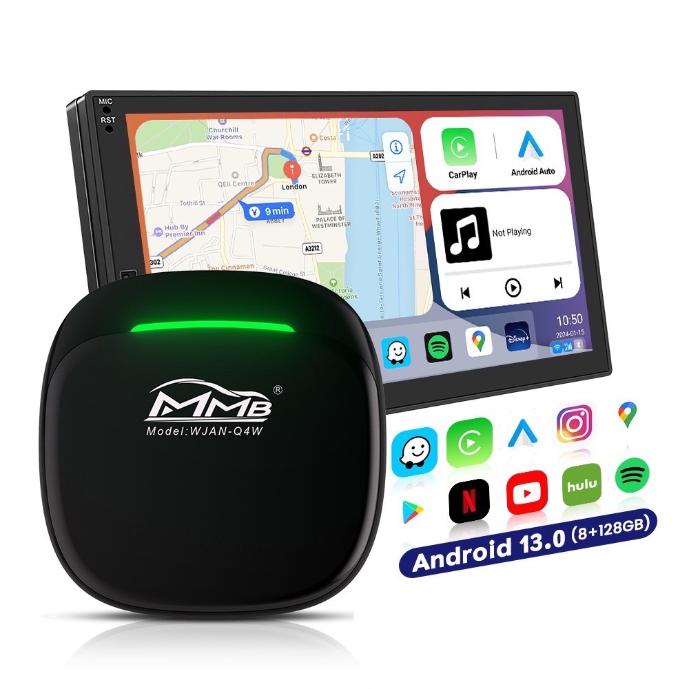 車用安卓影音盒無線Carplay高通8核心Carlinkit Tbox 128g youtube-規格圖5