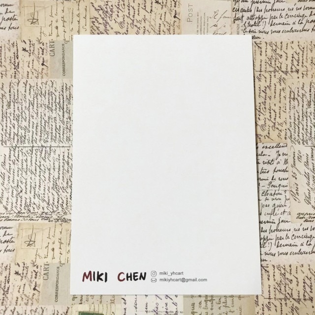 【Miki Chen 插畫工作室】台灣插畫明信片 無性別的我是一道彩虹 水彩手繪風格-細節圖2