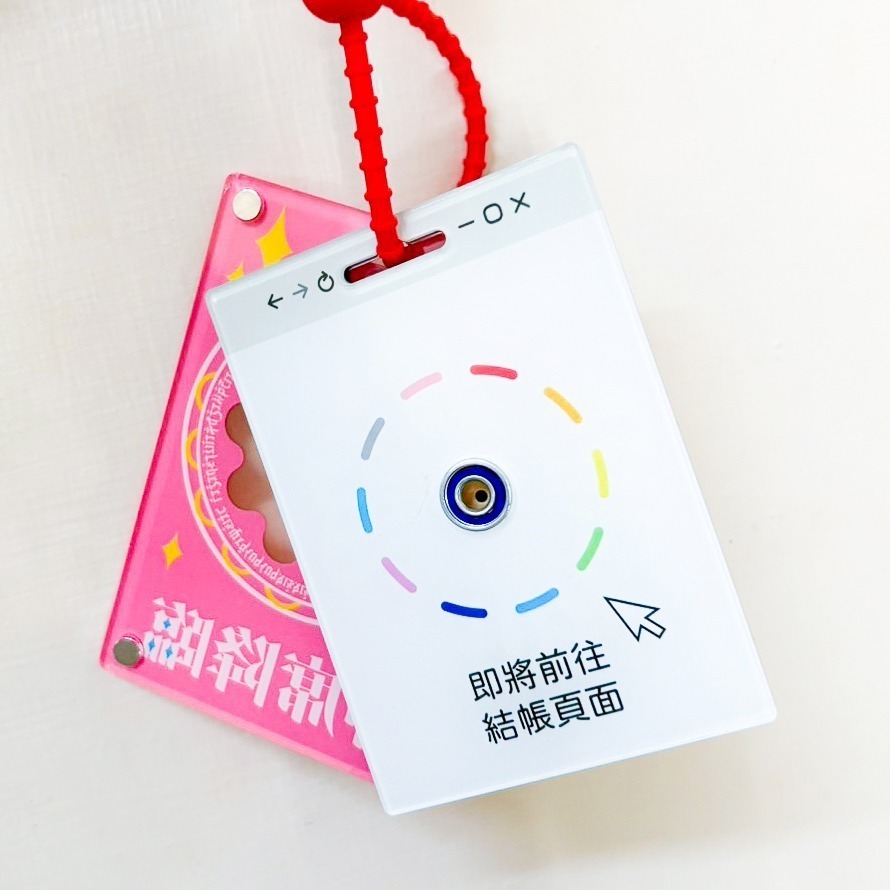 【Miki Chen 插畫工作室】 台灣原創插畫-求票追星旋轉珍奶迷妹壓克力NFC-細節圖3