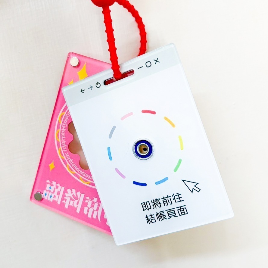 【Miki Chen 插畫工作室】 台灣原創插畫-求票追星旋轉珍奶迷妹壓克力NFC-細節圖3