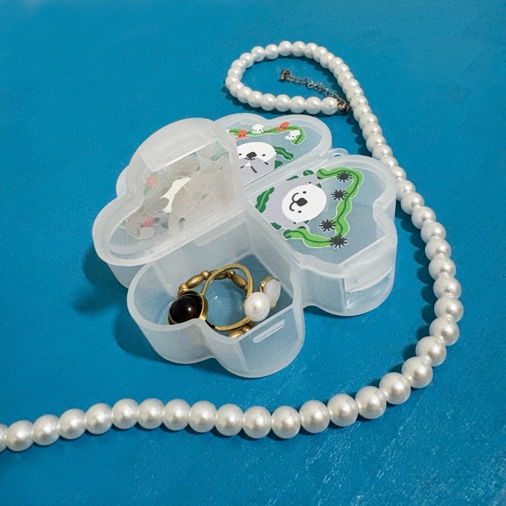 【Miki Chen 插畫工作室】 台灣原創插畫-海獺-獺可愛變身小物收納盒-細節圖2