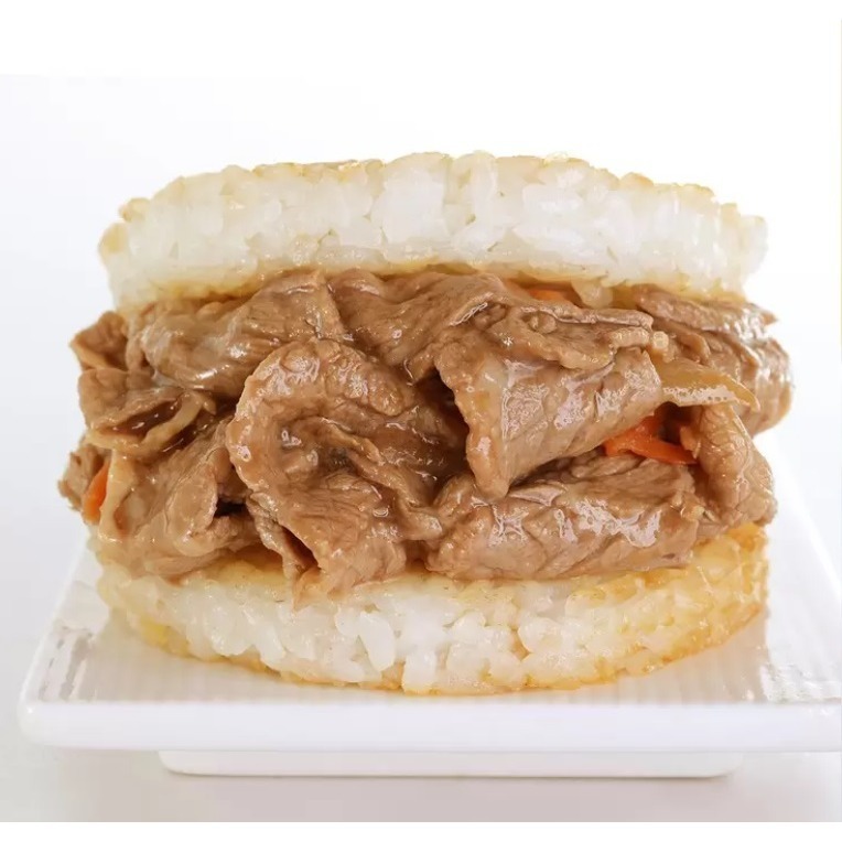 喜生 牛肉米漢堡 七個