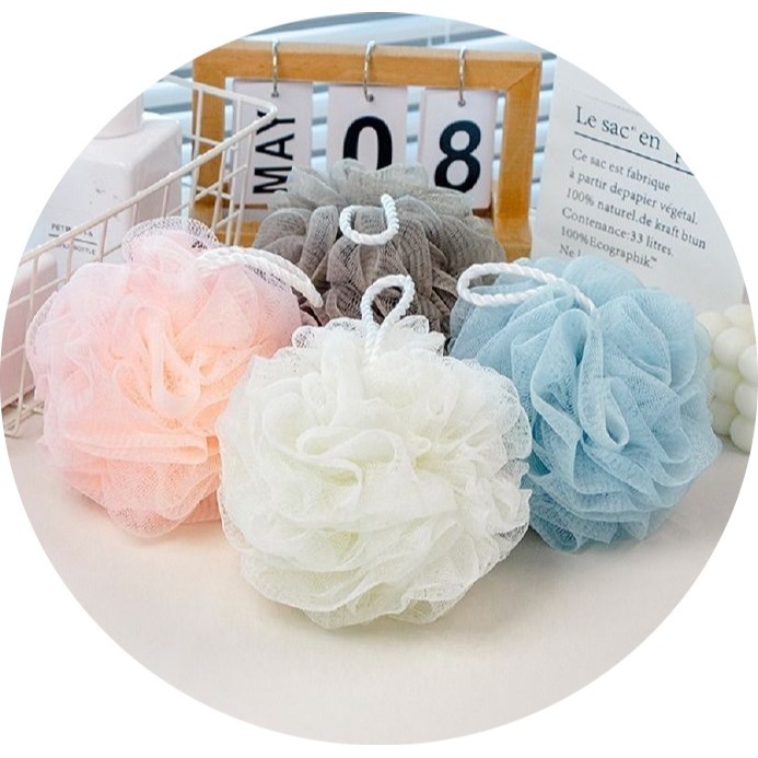 【極簡居家小物】沐浴球 沐浴球組 浴球 洗澡球 泡泡沐浴球 起泡球 洗澡用具 澡球 搓澡 搓背 刷背 洗澡 沐浴 浴室-細節圖3