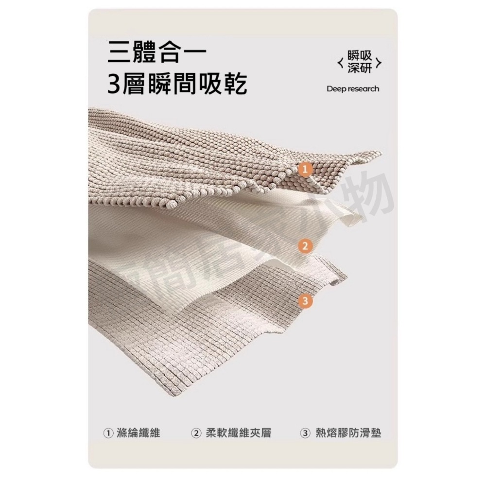 【極簡居家小物】 IKEA同款 浴室吸水墊 腳踏墊 吸水墊 廚房 浴室 踏墊 地墊 浴室腳踏墊 廚房腳踏墊 防滑墊 廁所-細節圖4
