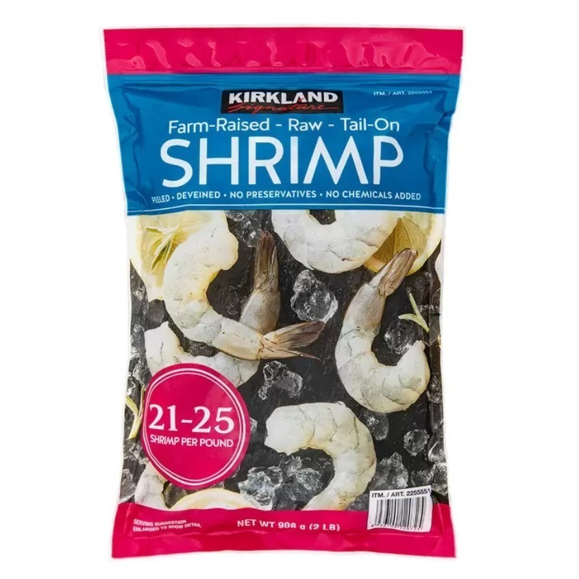 【小資族最愛】 好市多COSTCO代購 科克蘭 養殖帶尾超大生蝦仁 蝦仁 即食料理 蝦料理 炸蝦 鮮蝦-細節圖3