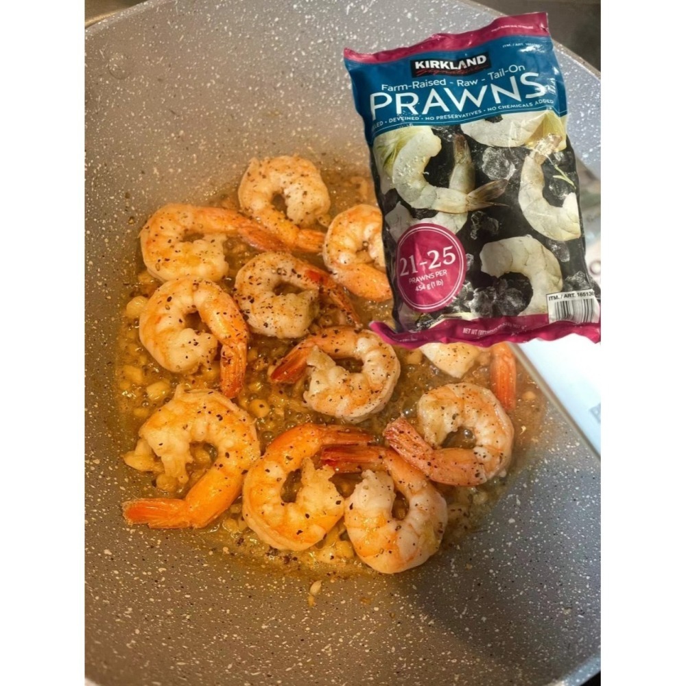 【小資族最愛】 好市多COSTCO代購 科克蘭 養殖帶尾超大生蝦仁 蝦仁 即食料理 蝦料理 炸蝦 鮮蝦-細節圖9