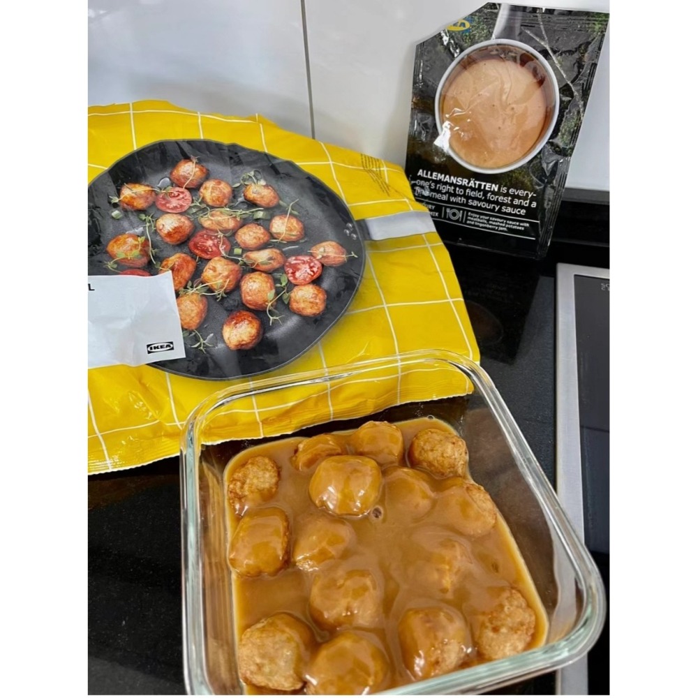 【冷凍美食】 IKEA宜家家居 🈵499免運 瑞典肉丸 雞肉丸 植物素肉丸 肉丸奶醬 IKEA肉丸 牛肉丸 明星商品-細節圖9