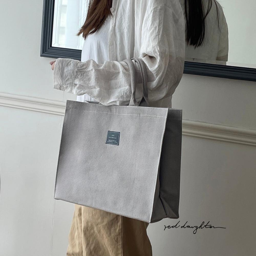 紅女兒〔超級挺大提袋〕帆布提袋 資料袋 手提帆布袋 厚磅帆布袋 拉鍊帆布袋 a4帆布袋 大帆布袋 上班包 公事包 手提袋-細節圖7