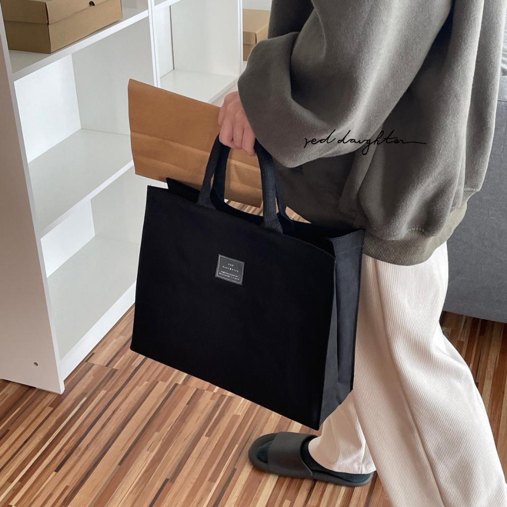 紅女兒〔超級挺大提袋〕帆布提袋 資料袋 手提帆布袋 厚磅帆布袋 拉鍊帆布袋 a4帆布袋 大帆布袋 上班包 公事包 手提袋-細節圖8