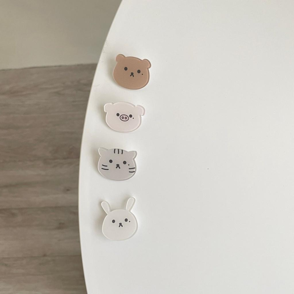 紅女兒〔原創設計小物〕別針 胸針 別針 徽章 壓克力別針 小別針 可愛 胸章 別針 貓咪 小熊 熊 兔子 小豬 文創-細節圖3