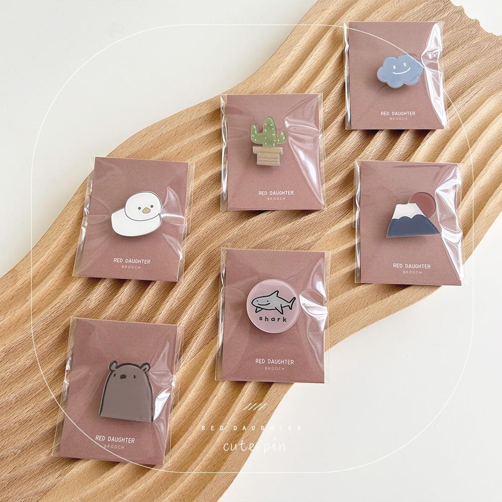 紅女兒〔原創設計小物〕別針 胸針 徽章 壓克力別針 小別針 可愛 胸章 仙人掌 多肉植物 雲朵 文創小物 小熊 富士山-細節圖9