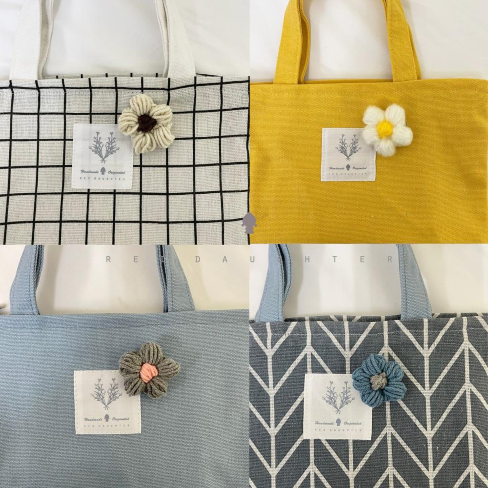 紅女兒〔毛線質感別針〕小花別針 別針 胸針 徽章 別針胸針 小別針 別針可愛 立體別針 毛線別針 毛絨別針 花朵 別針-細節圖3