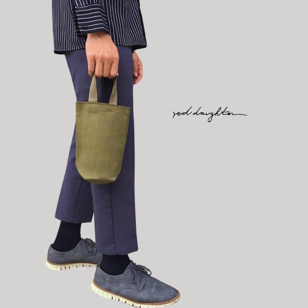 紅女兒〔防水厚挺帆布〕防水 水壺袋 水壺提袋 飲料提袋 飲料杯袋 杯袋 飲料袋 水壺 保溫瓶 保溫杯 杯袋提袋 環保杯袋-細節圖7