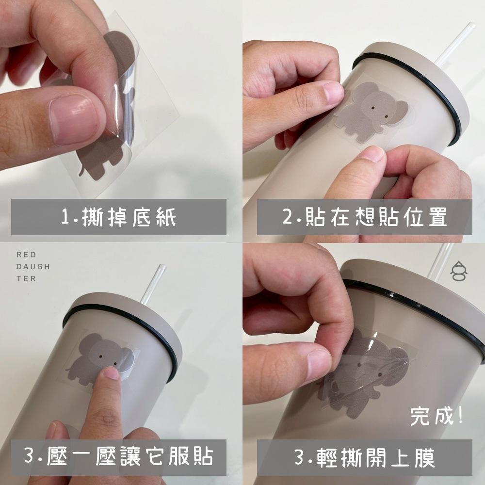 紅女兒〔恐龍水獺〕恐龍貼紙 水晶貼紙 轉印貼紙 防水貼紙 行李箱貼紙 立體貼紙 水晶轉印貼紙 水晶轉印貼 水晶貼 轉印貼-細節圖4