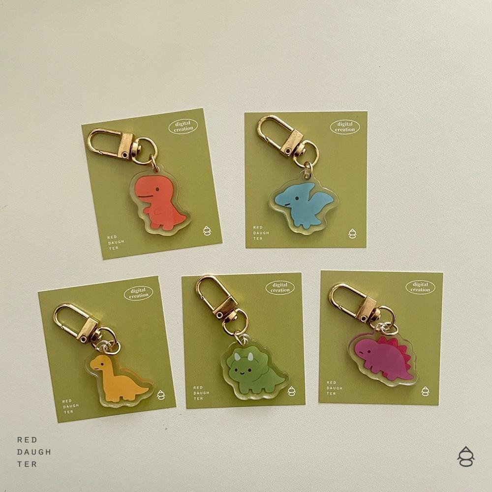 紅女兒〔小恐龍〕恐龍吊飾 壓克力吊飾 小吊飾 迷你吊飾 可愛吊飾 可愛的吊飾 鉛筆盒吊飾 鑰匙吊飾 小恐龍 恐龍鑰匙圈-細節圖7