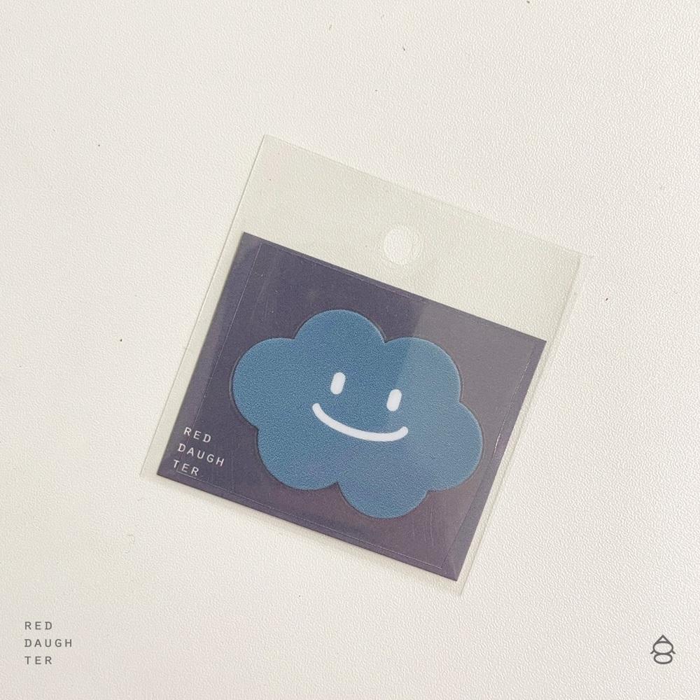 紅女兒〔小雲朵〕水晶貼紙 轉印貼紙 防水貼紙 行李箱貼紙 立體貼紙 水晶轉印貼紙 水晶轉印貼 水晶貼 轉印貼 筆電貼紙-細節圖7