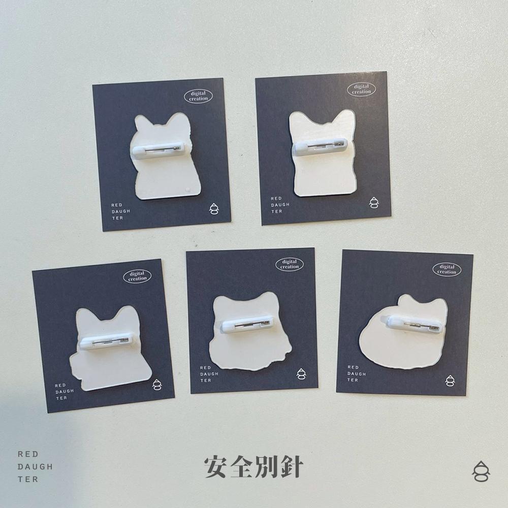 紅女兒〔獨家款〕貓咪別針 貓咪胸針 別針 胸針 徽章 胸章 小徽章 可愛徽章 可愛別針 徽章別針 小別針 貓咪徽章-細節圖6