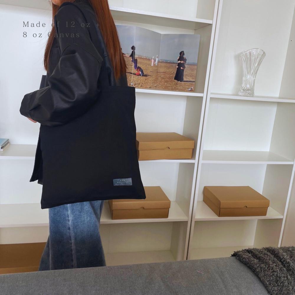 紅女兒〔重磅軟厚質感〕帆布包 帆布袋 拉鍊帆布包 拉鍊帆布袋 上課包 A4帆布袋 資料袋 補習袋 手提袋 大容量帆布包-細節圖4